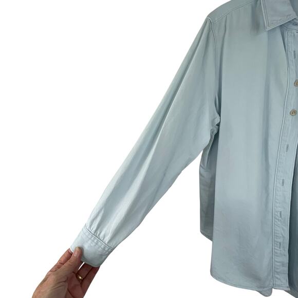 Lane Bryant Light Wash Denim Button Down Shirt Women's 14/16 western - Picture 3 of 11